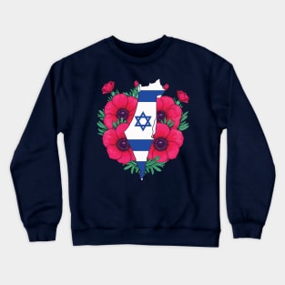 Israel national flower peace Crewneck Sweatshirt